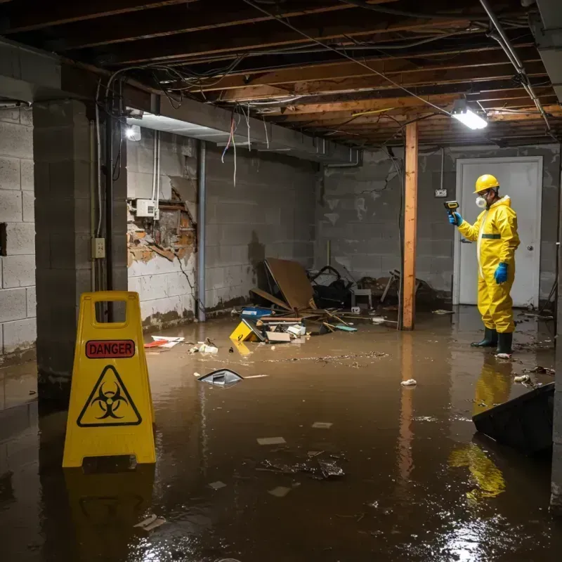 Flooded Basement Electrical Hazard in Montgomery County, GA Property